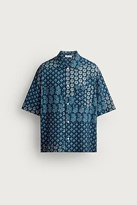 PATCHWORK PRINT RELAXED FIT SHIRT