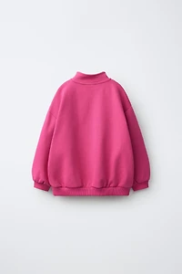 RUBBERIZED HEART INTERLOCK SWEATSHIRT