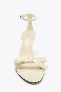 BOW HEELED SANDALS