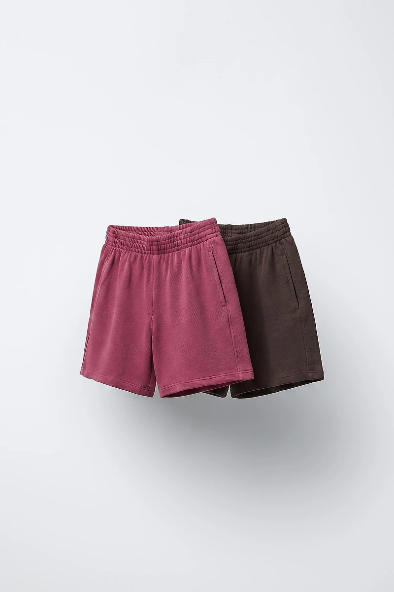 TWO-PACK OF PLAIN SHORTS