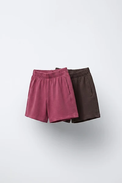 TWO-PACK OF PLAIN SHORTS