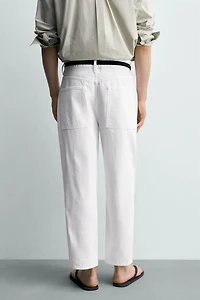 TAPERED WIDE FIT JEANS