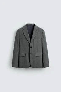 PLAID SUIT BLAZER