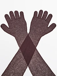 Long knit gloves - STUDIO
