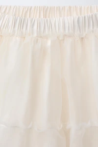 RUFFLED TULLE SKIRT