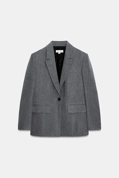 BLAZER À CHEVRONS AVEC ÉPAULETTES
