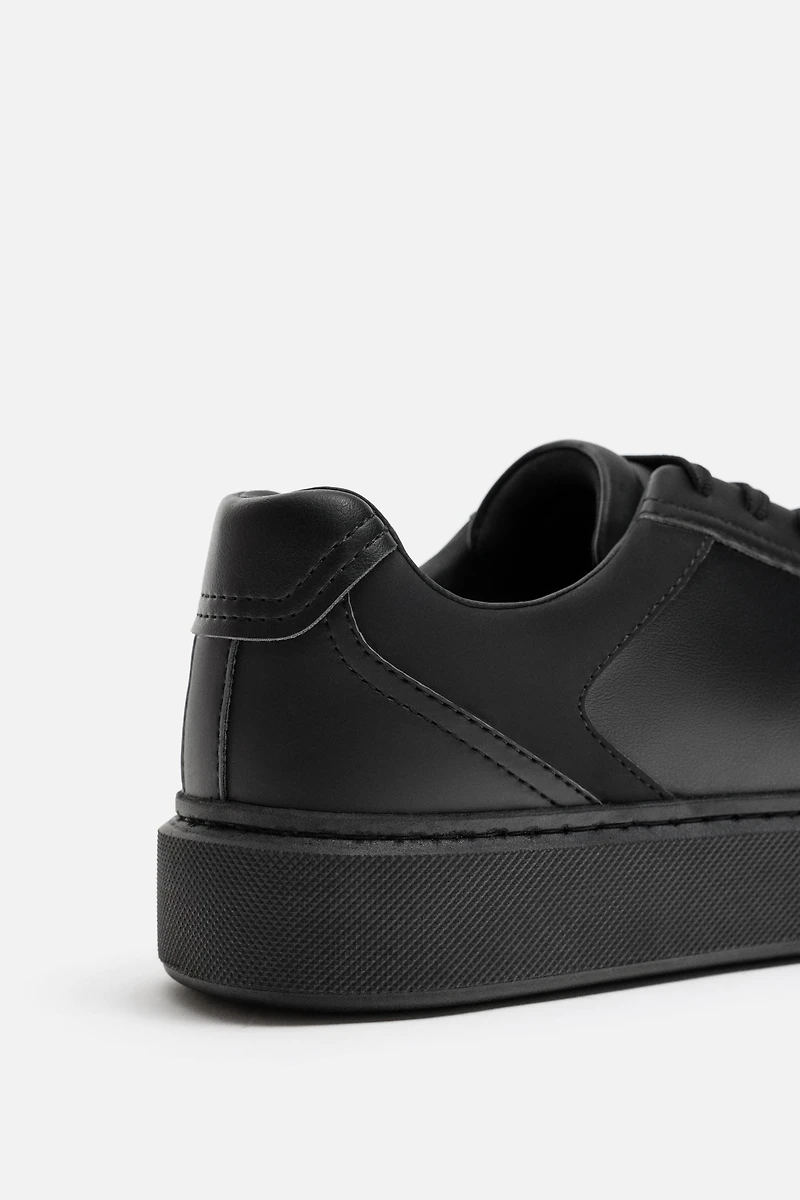 MONOCHROME THICK-SOLED SNEAKERS