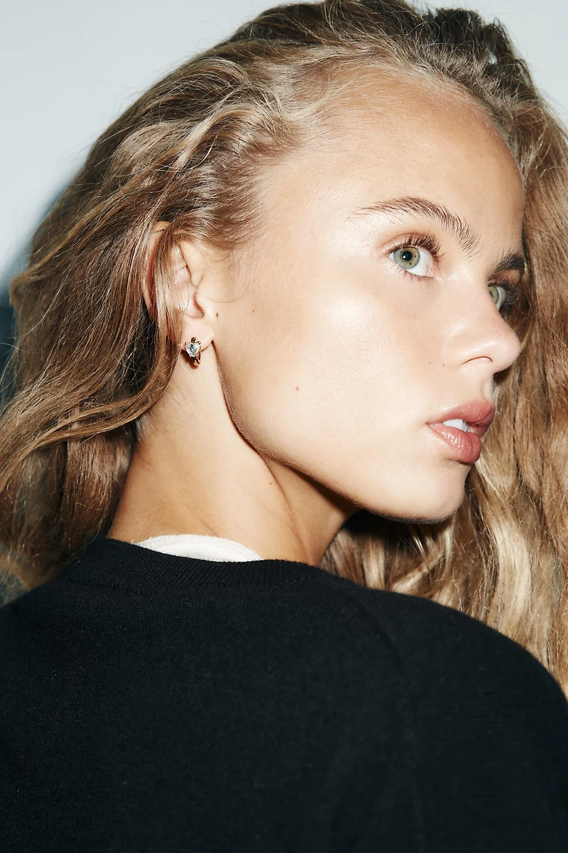 PACK OF 5 COMBINED KEY AND JEWEL EARRINGS