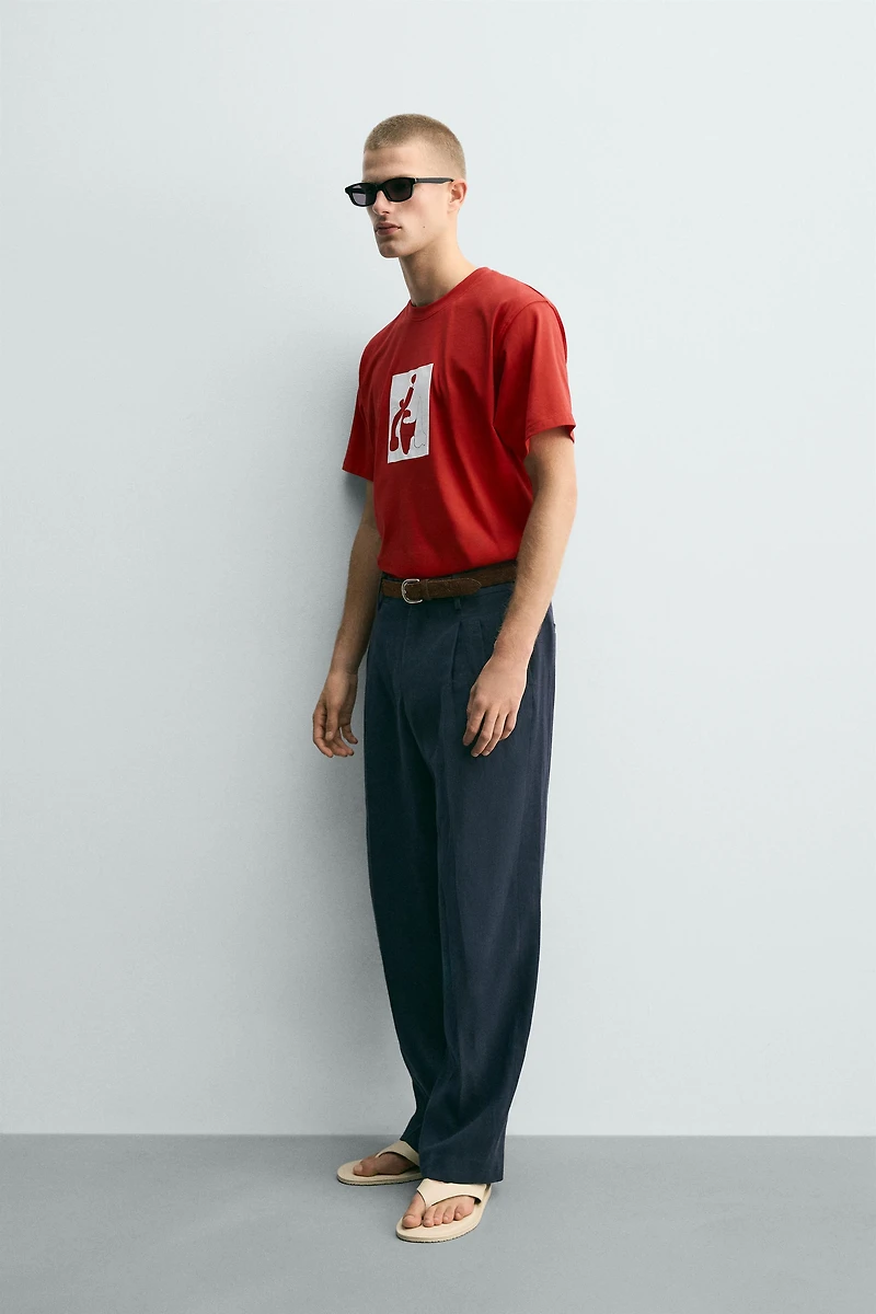 T-SHIRT GRAPHIQUE EN CONTRASTE