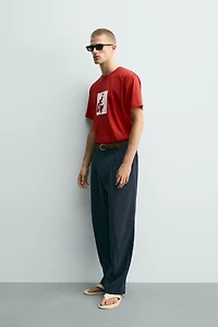 T-SHIRT GRAPHIQUE EN CONTRASTE