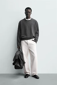 RELAXED FIT TEXTURED T-SHIRT