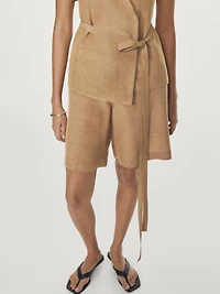 Long crossover waistcoat