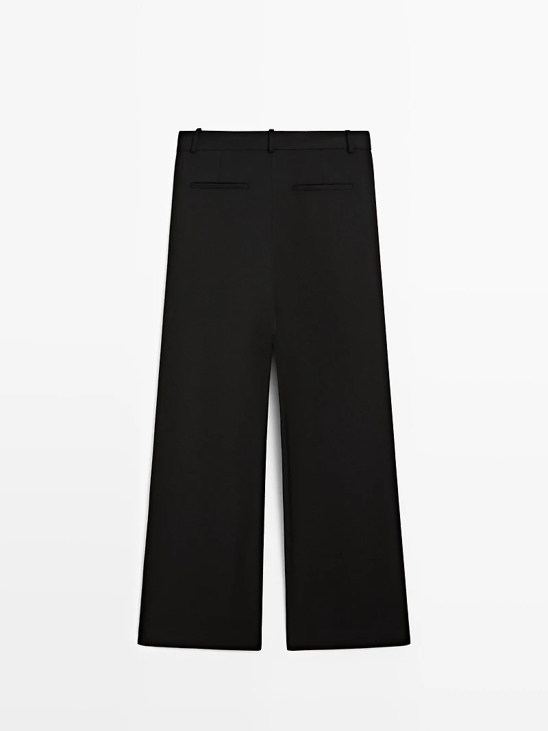 Wide-leg trousers with darts - STUDIO