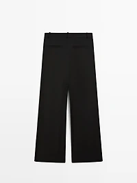 Wide-leg trousers with darts - STUDIO