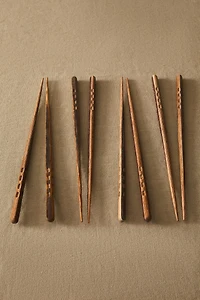 SET OF WOODEN FIR CHOPSTICKS (SET OF 8)