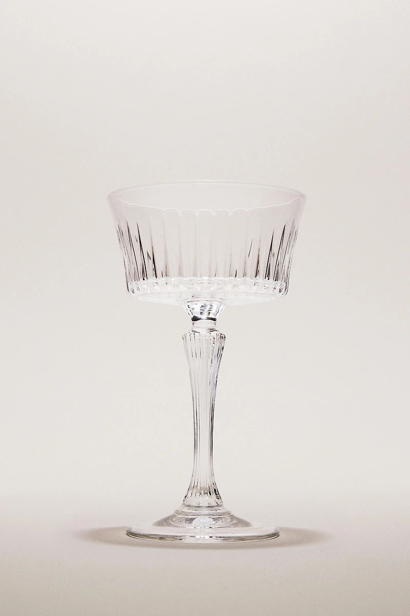 COUPE À CAVA CRISTALLIN EN RELIEF