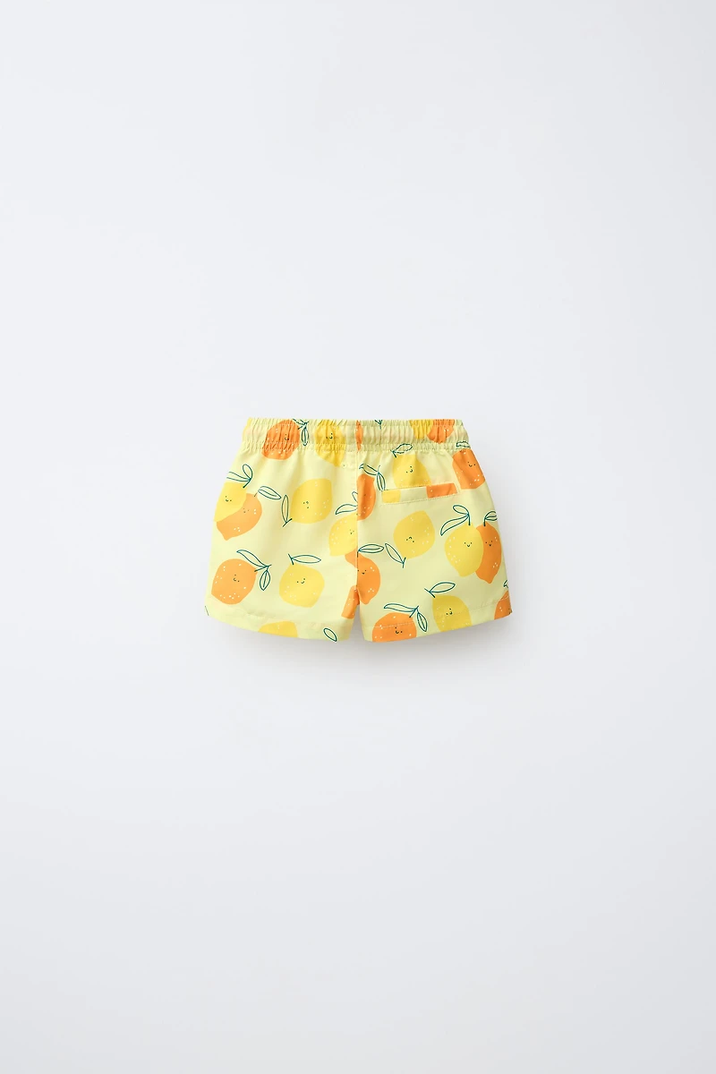 1-6 YEARS/ LEMON PRINT SWIMSUIT