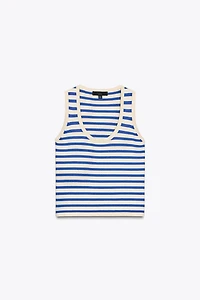 STRIPED KNIT TOP