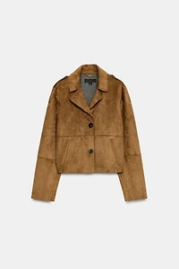 FAUX SUEDE JACKET