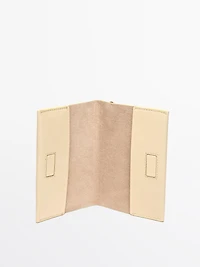 Nappa leather passport holder
