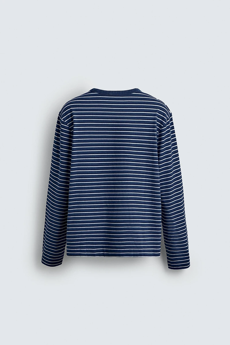 STRIPED JACQUARD T-SHIRT
