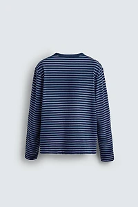 STRIPED JACQUARD T-SHIRT