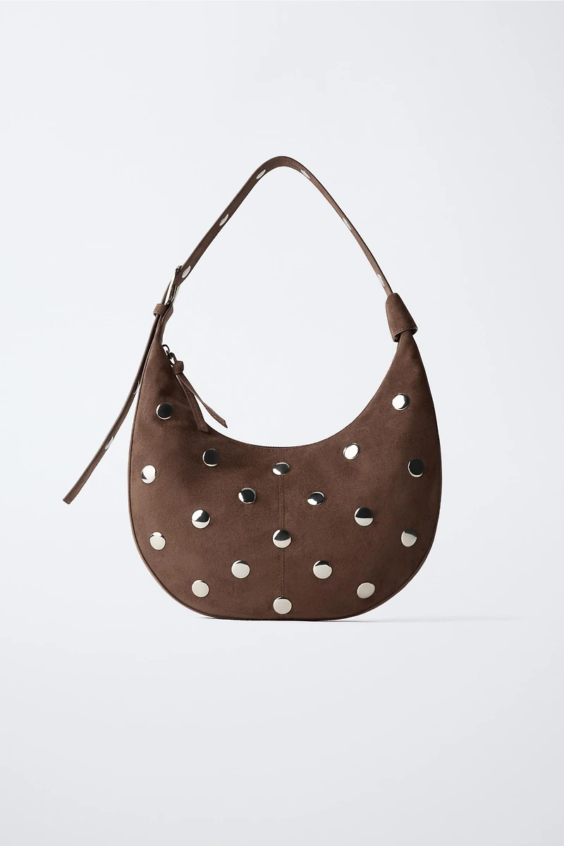 STUD SHOULDER BAG