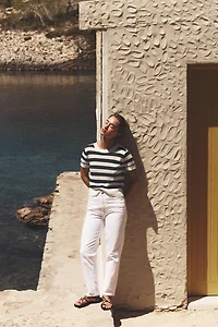 STRIPED KNIT TOP