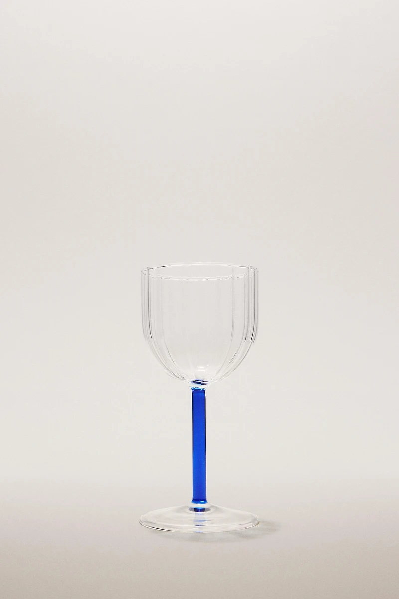 BOROSILICATE GLASS WITH COLORED STEM