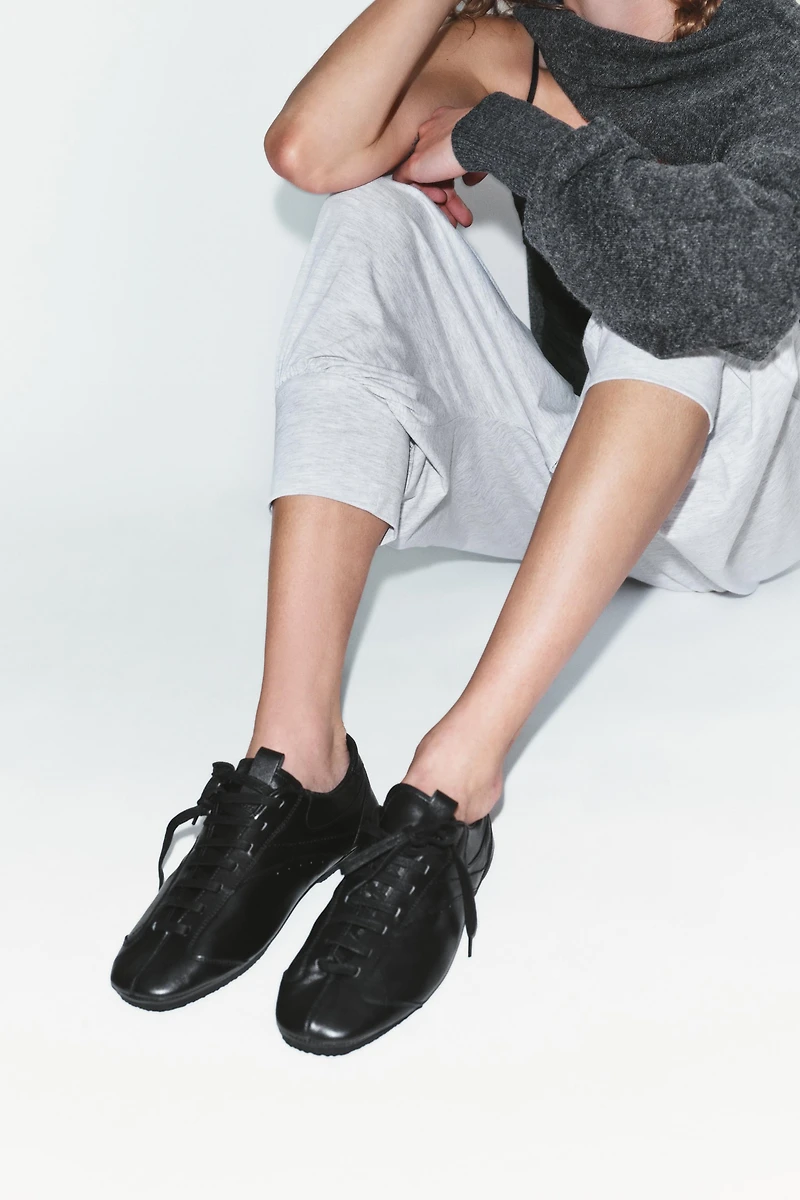 LEATHER DERBY SHOES
