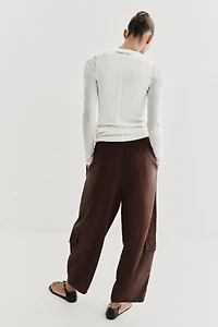 PANTALON BARREL BIMATIÈRE