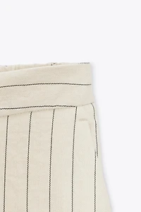 STRIPED STRAIGHT LEG PANTS