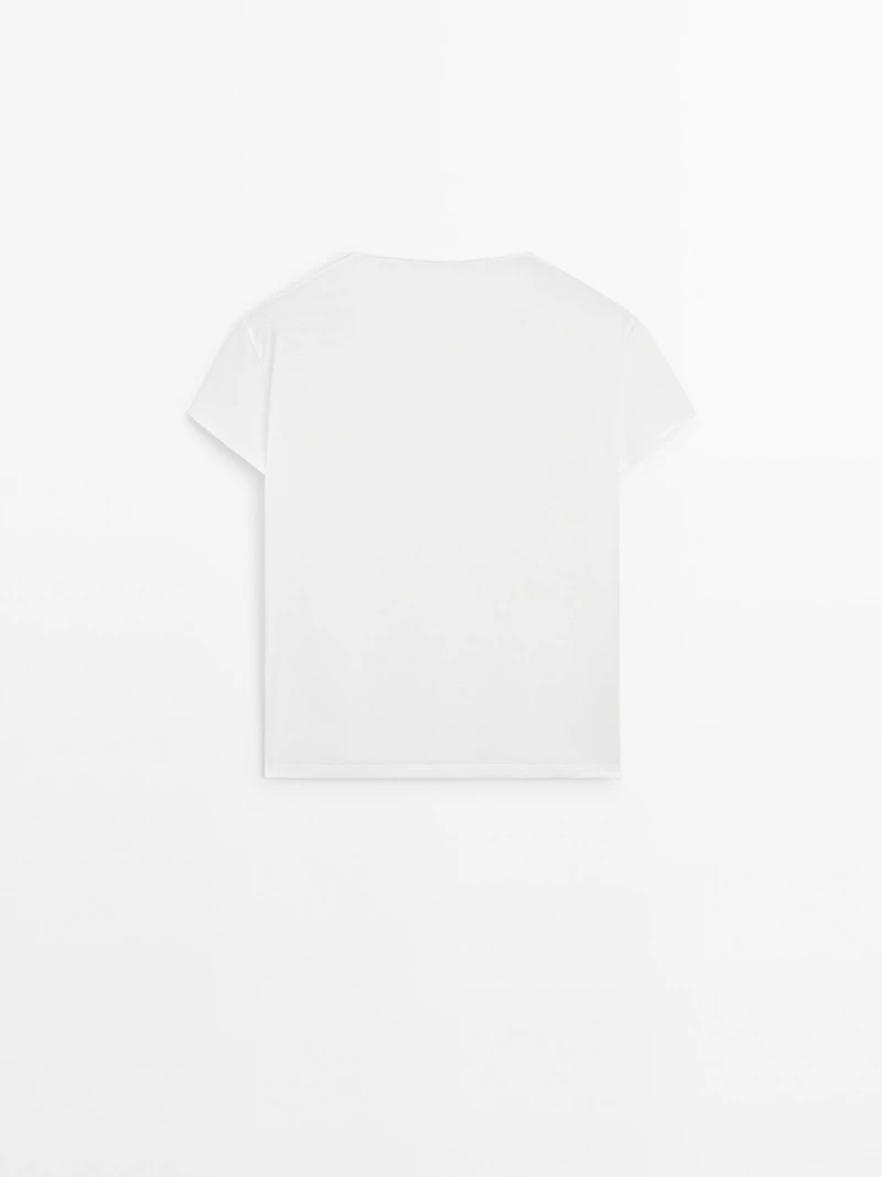 T-shirt fluide à manches courtes