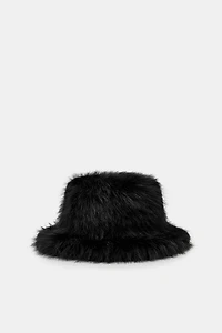 FAUX FUR BUCKET HAT