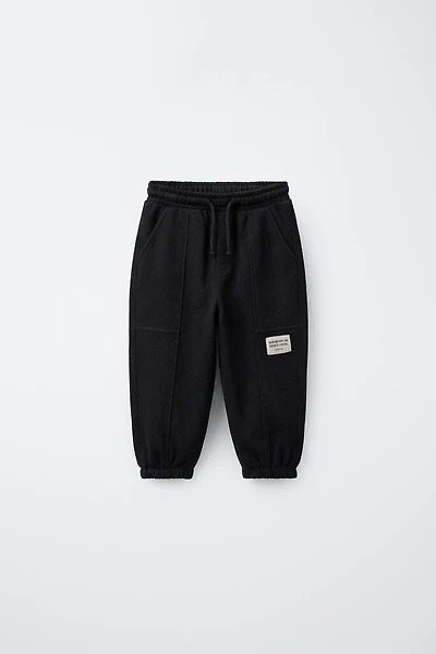 LABEL JOGGER PANTS