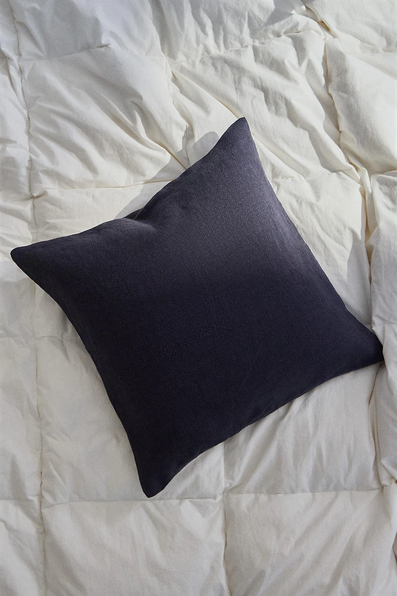 FADED LINEN THROW PILLOW COVER (400 GSM)