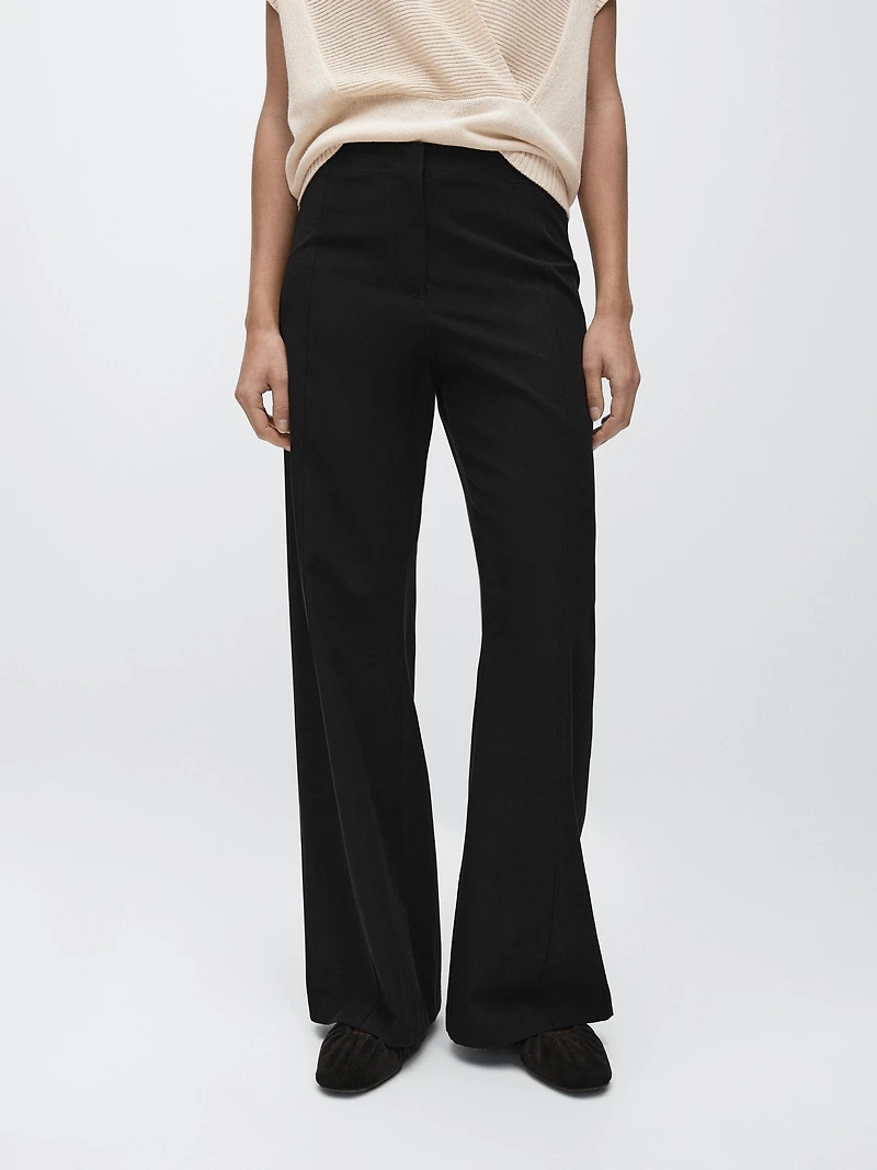 Pantalon flare avec du coton