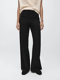 Pantalon flare avec du coton