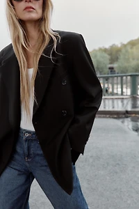 OVERSIZED DOUBLE BREASTED BLAZER