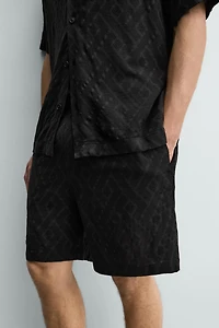 GEOMETRIC JACQUARD SHORTS