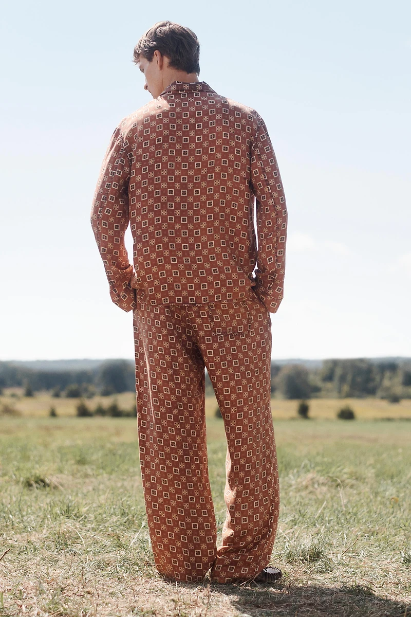 LIMITED EDITION 100% SILK PRINTED PANTS