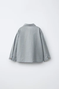 CHEMISE IMPRIMÉ CARREAUX VICHY EN COTON ET LIN