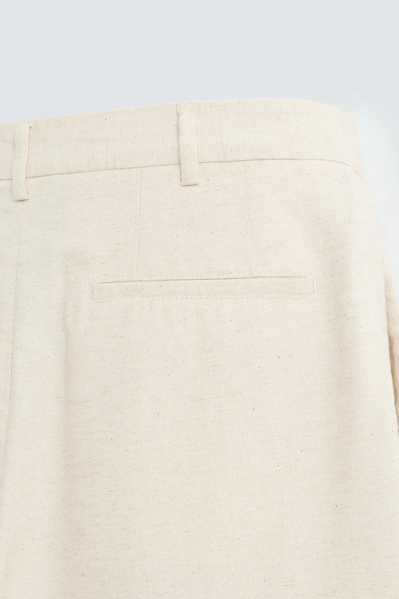 PANTALON COTON - LIN PLIS