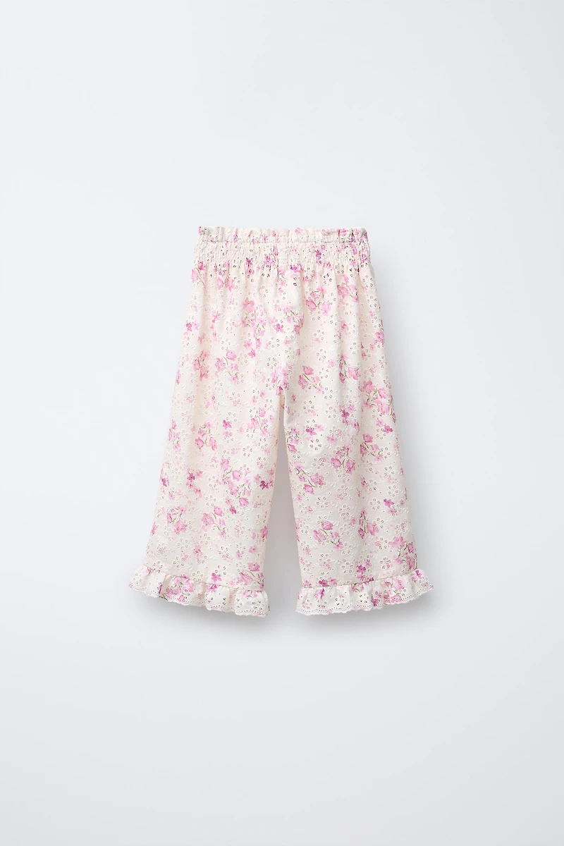FLORAL PRINT SHIFFLY PANTS
