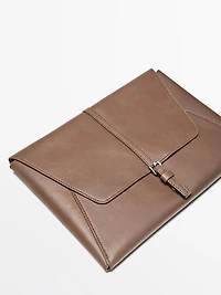Housse iPad en cuir nappa