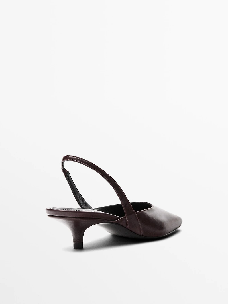 High-heel sandals with open toe
