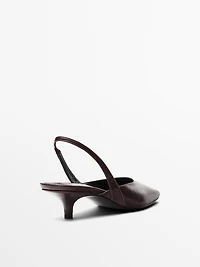 High-heel sandals with open toe