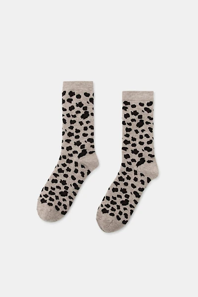 ANIMAL PRINT JACQUARD SOCKS