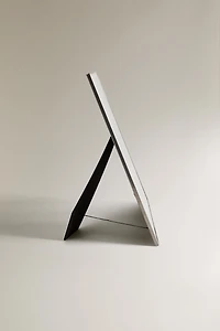 SILVER PICTURE FRAME WITH INTERCHANGEABLE MAT