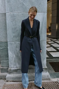 BELTED LONG VEST